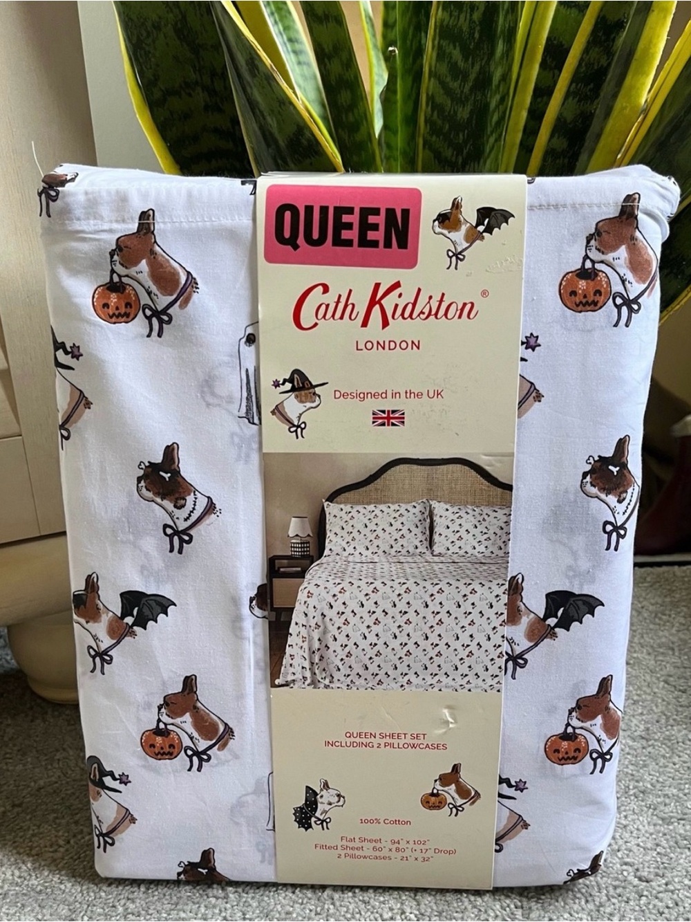 NWT Cath Kidston
Halloween Spooky Dog Sheet Set 100% Cotton Queen Size
$27 $98